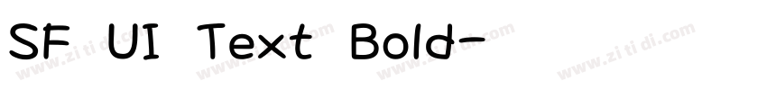 SF UI Text Bold字体转换